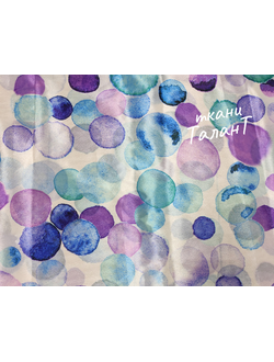 лоскут Перлшифон принт "Разноцветные шары"