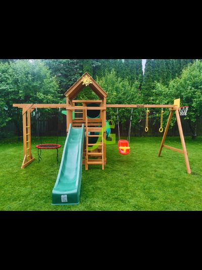 Детская площадка IgraGrad Крафт Pro 4 с трубой мод.2