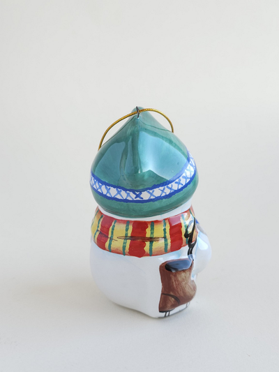 Снеговик с коньками