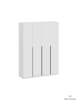 ШК 5 1600 шкаф четырехстворчатый распашной Белый текстурный