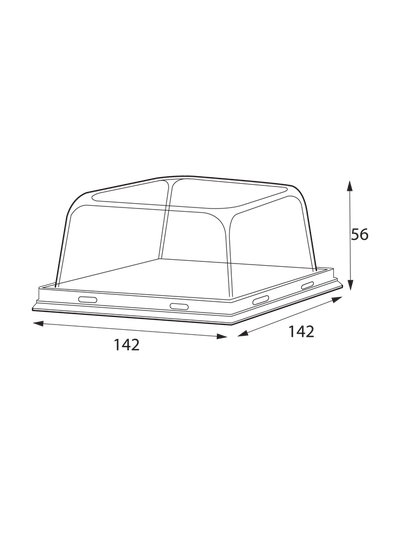 Салатник (Smart Pack) Крышка купольная  550 мл