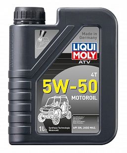 НС-синтетическое моторное масло для 4-тактных мотоциклов &quot;ATV 4T Motoroil&quot; 5W-50, 1 л