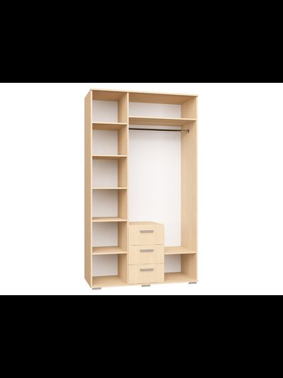 Шон-12 Шкаф распашной с зеркалом 2100х1200х540 Сонома