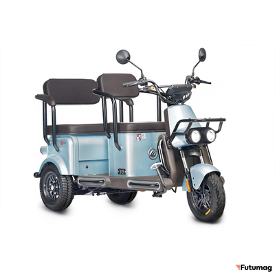 Электротрицикл Wanshida U1-X 60V 800Вт молочно-белый