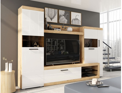 ГОСТИНАЯ БАСТОН (белый глянец), 2805*2000*400