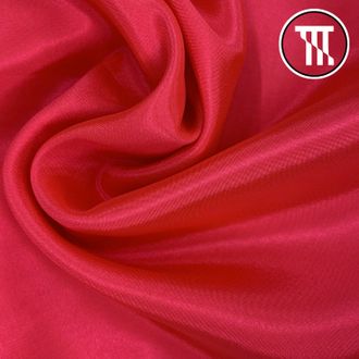 Перл шифон, цв. Неон-Коралл (кораллово-красный)