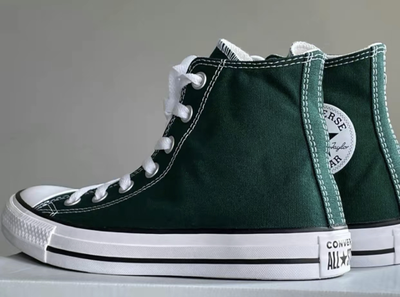 Converse hi verde top