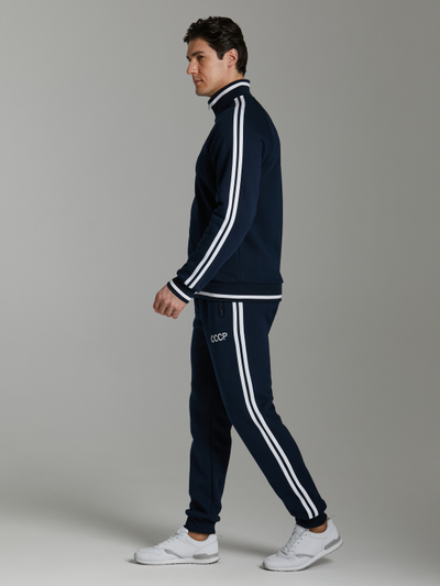 Теплый спортивный костюм СССР, 12SKM-1271 темно-синий