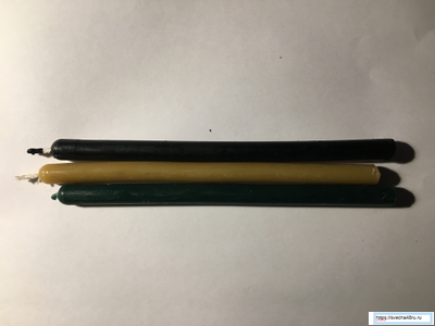 Свеча черная №20/19 (до 3ч. горения).