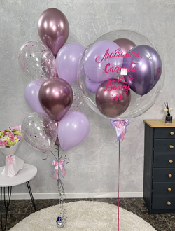 Шары на выписку Любимая, спасибо за дочку