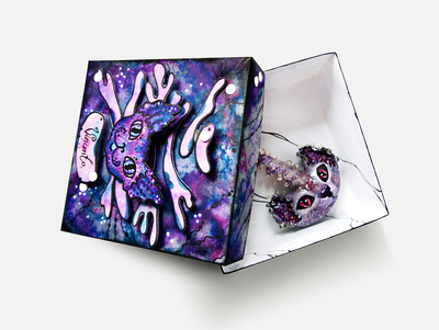 Трёхмерная подарочная коробочка в стиле украшения (3D-дизайн)