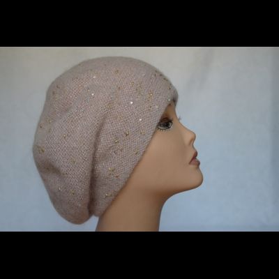 Женский берет персиковый Vizio Италия 6705