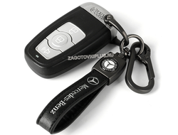 Премиум кожаный брелок с логотипом LADA