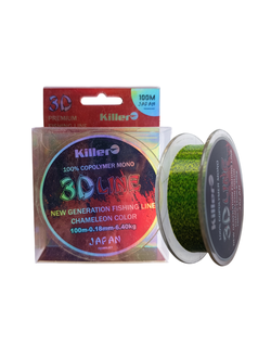 Леска "KILLER"  3D Line 100m
