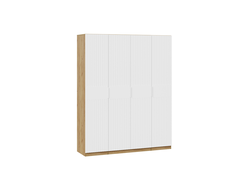 Спальня ХИЛТОН - Шкаф комбинированный с 4-мя дверями Дуб Крафт золотой/Белый матовый