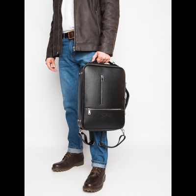 Кожаная сумка-рюкзак Castenaso black (арт. 3108-01)