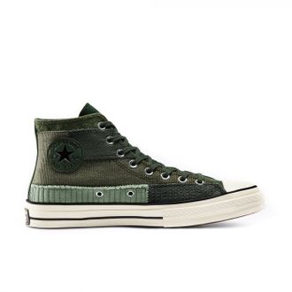 Кеды Converse Chuck 70 Patchwork зеленые