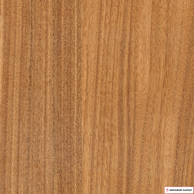 Паркетная доска Parquet Prime Афромозия Файнлайн 195 мм 2-полосный без фаски лак замок 2G толщина 14 мм 2.808 м2