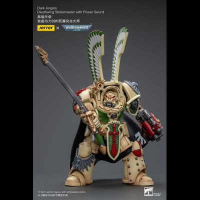 Рыцарь Крыла Смерти Темных Ангелов (Warhammer 40k) - КОЛЛЕКЦИОННАЯ ФИГУРКА 1/18 Dark Angels Deathwing Strikemaster with Power Sword (JT9169) - JOYTOY