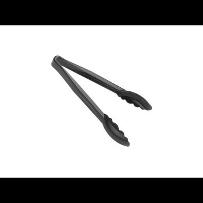 Щипцы универсальные круглые 23см чёрные, жаропрочный пластик