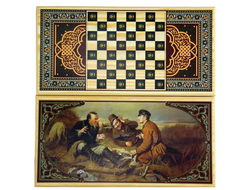 Нарды + Шашки Тульские Охотники на привале" малые