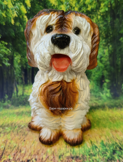 Садовая фигура БОЛОНКА 26*20см   0,9кг   полистоун Россия 1429//016753