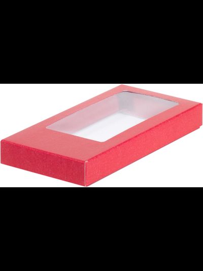 Коробка для плитки шоколада (красная), 180*90*17мм