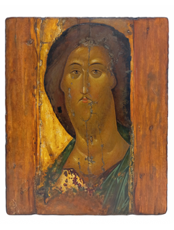 Спаситель Звенигородский (из Звенигородского чина А.Рублева). Рукописная икона, стилизованная "под с