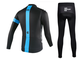 Велокостюм Sky, майка, штаны, |L|M|XL|2XL|3XL|, черно-бело-синий
