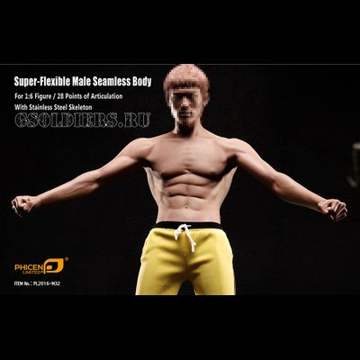 Супер-подвижное бесшовное мужское тело PL2016-M32 1/6 Super flexible Male Seamless Body - TBleague