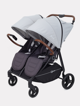 Коляска прогулочная для двойни Rant Twinny Soft Grey