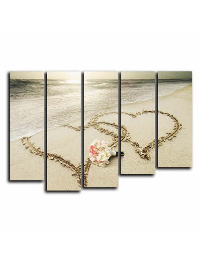 Модульная картина "Любовь на берегу"