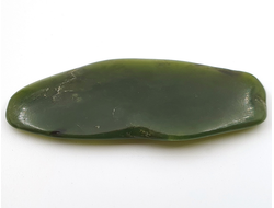 Нефрит, галтовка, Россия, Бурятия (58*24*5 мм, 13 г) №28209