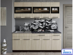 КУХОННЫЙ ГАРНИТУР 2.0 м "Вега" ЛДСП (выбор цвета) мм