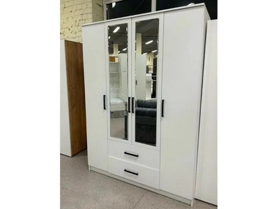 Шкаф 4-х створчатый Фьюжн ШК-14 белый (БТС)