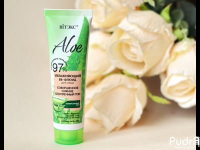 Biтэкс ALOE 97% Увлажняющий BB-флюид для лица Совершенное сияние Безупречный тон | Витэкс