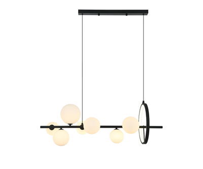 07608-7 A 19(01) Люстра Иона черный G9 7*5W+ Led 17W (4000K) (лампами не комплектуется)