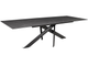 Стол AMADEY антрацит/керамика серый камень 180(260)х98