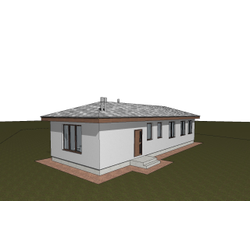 Одноэтажный дом с тремя спальнями 86м² (S75)