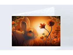 Обложка на студенческий билет год Кролика №4