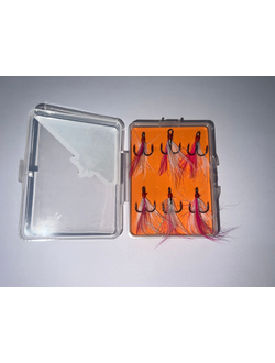 Крючки-тройники с опушкой 4# (1уп-6шт)