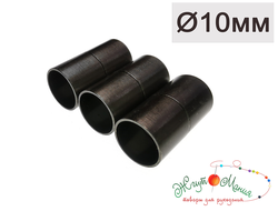 МАГНИТНАЯ ЗАСТЁЖКА "ЦИЛИНДР" -10мм - ЧЁРНЫЙ