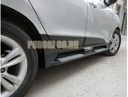 Пороги ( Класcический стиль) для Hyundai IX-35  (2010-2015)