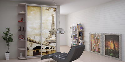 Шкаф-купе Дуо-Фото (Париж) 1200*450*2200