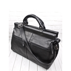 Кожаный саквояж Veano black (арт. 4004-01)