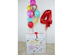 Коробка-сюрприз с шарами "Щенячий патруль"