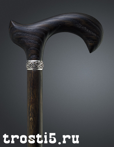 Уникальная трость ручной работы из мореного дуба