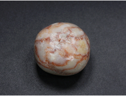 Мрамор бело-розовый, галтовка (22*20*16 мм, 13 г) №26954