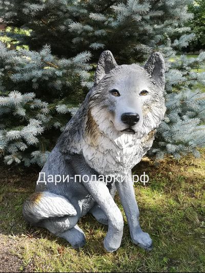 Волк  68*57см  6,5кг   полистоун Россия  5226/012026**