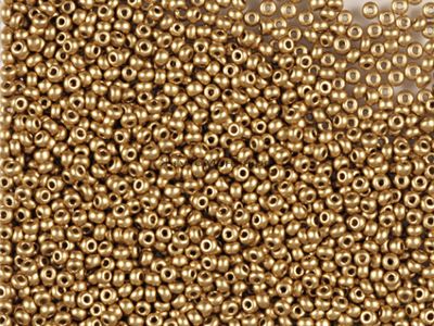 БИСЕР PRECIOSA 10/0 - 50г - 01710  НЕПРОЗРАЧНЫЙ ЗОЛОТОЙ МЕТАЛЛИК